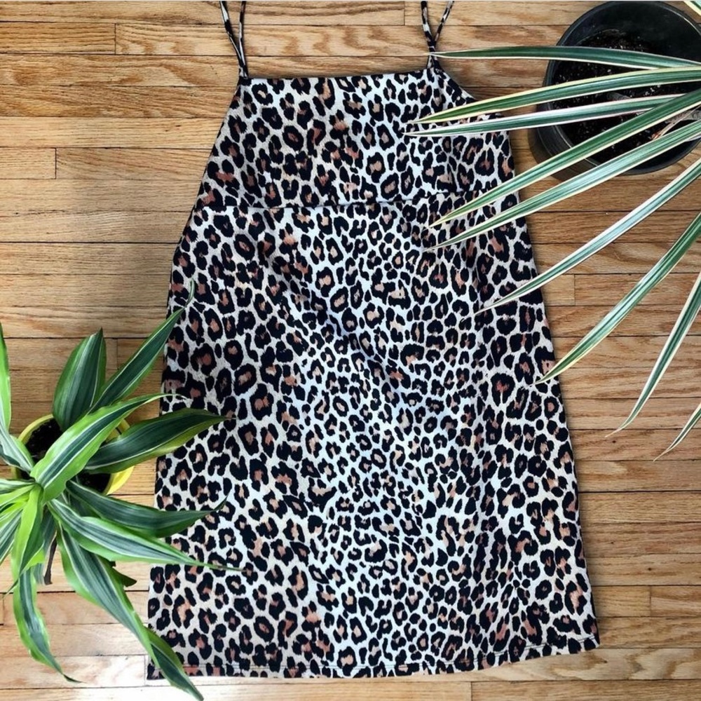 Zara Stretchy Leopard Print Dress